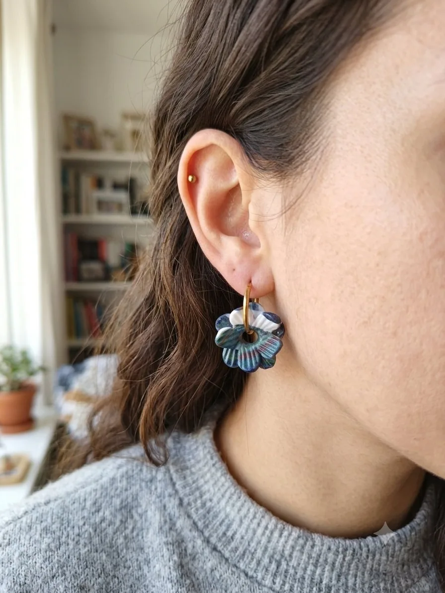 Emy tartan – bijou artisanal fleurs