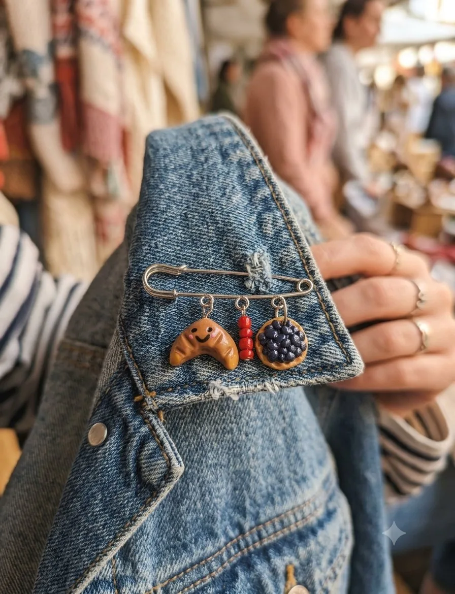 Broche gourmande  – bijou artisanal fait main