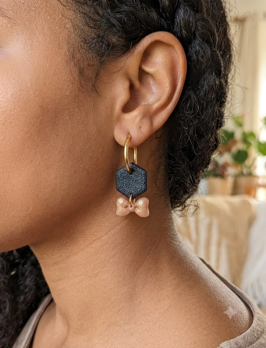 Pampilles Minnie  – bijou artisanal fait main