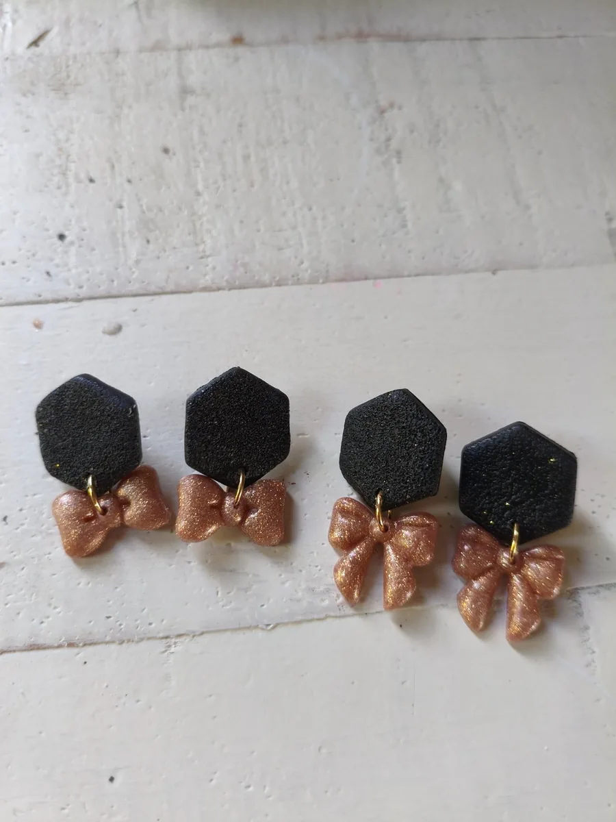 Boucle  Minnie  – bijou artisanal fait main