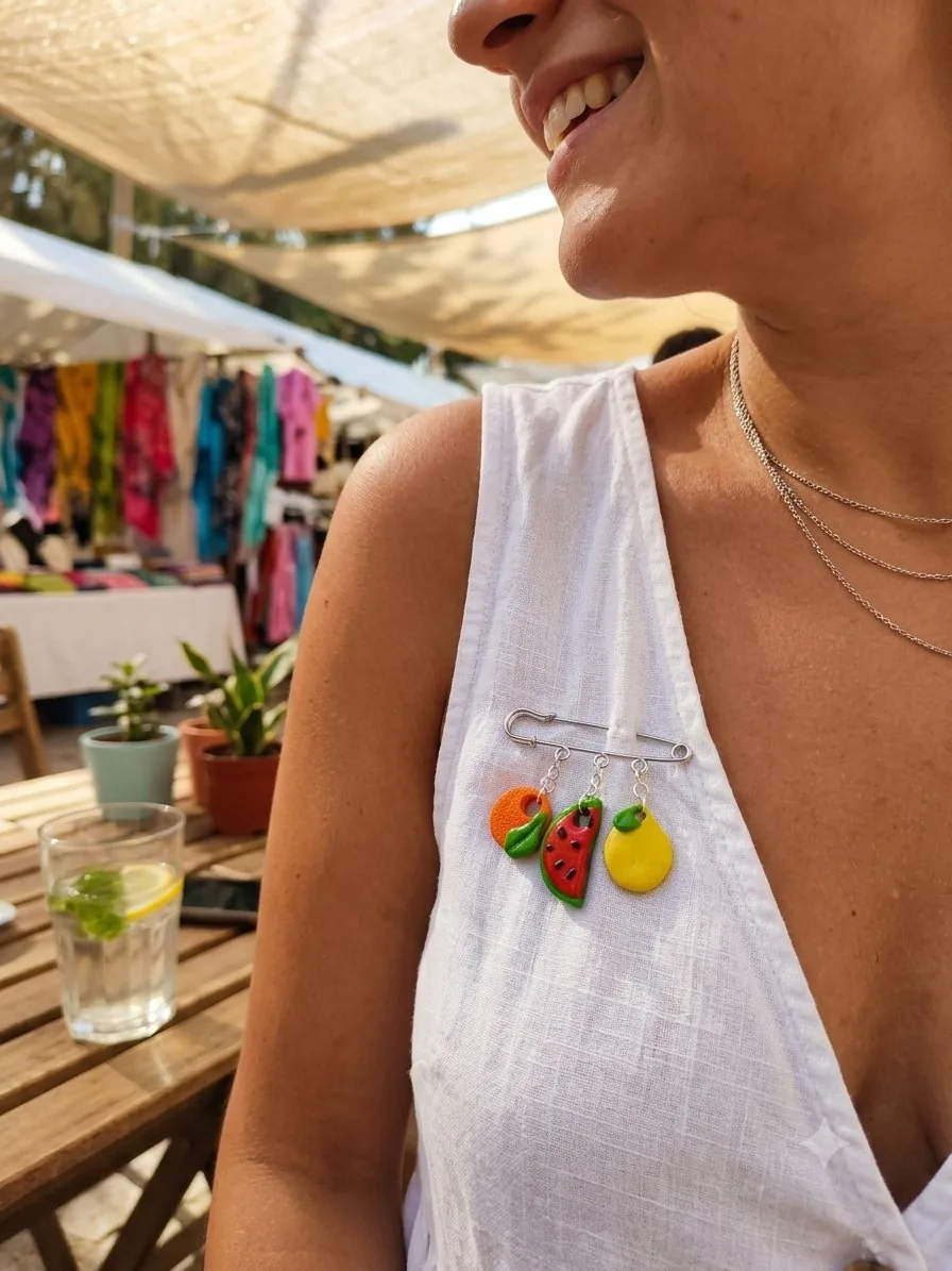 broche fruit – bijou artisanal broches