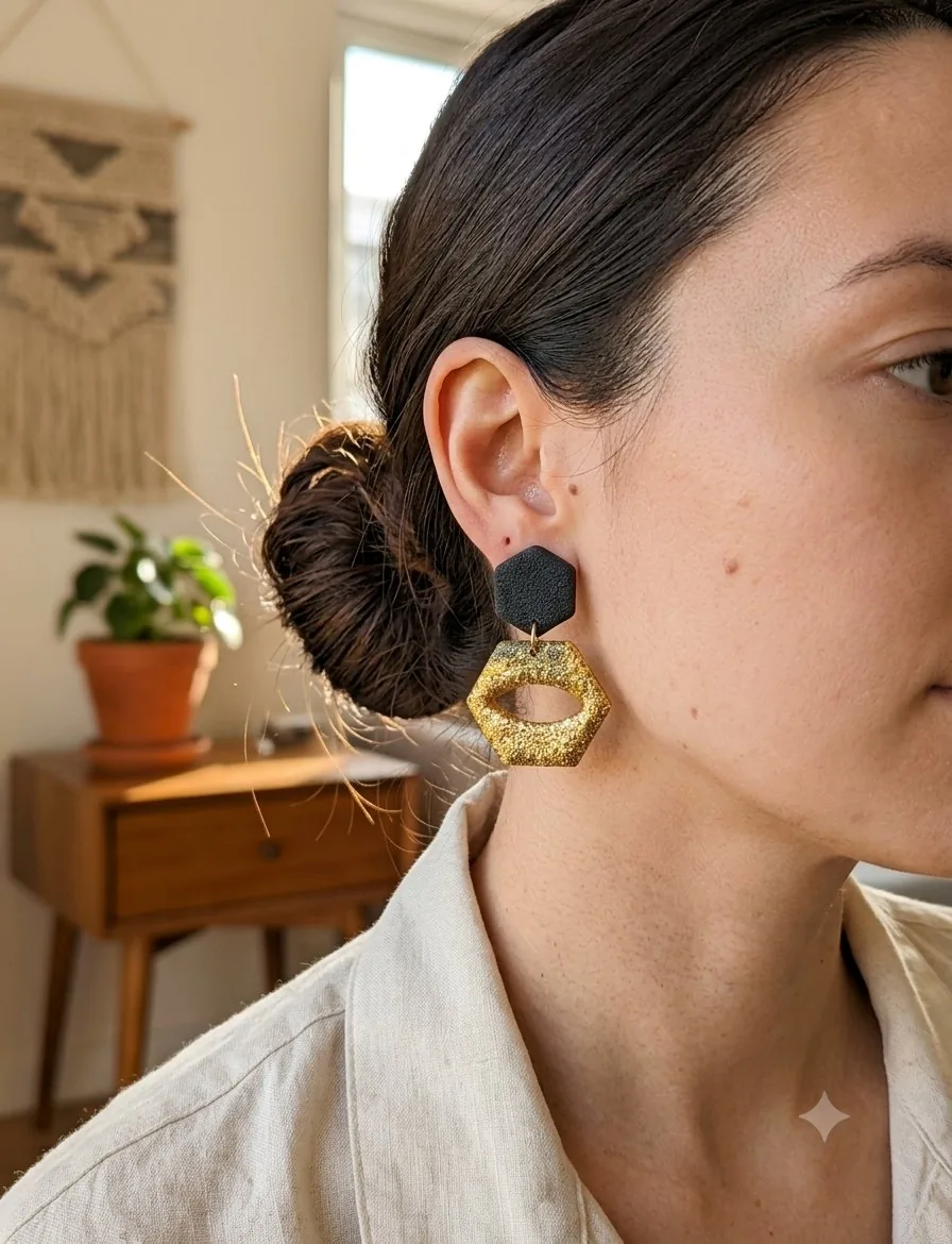 Boucle Candice  – bijou artisanal fait main